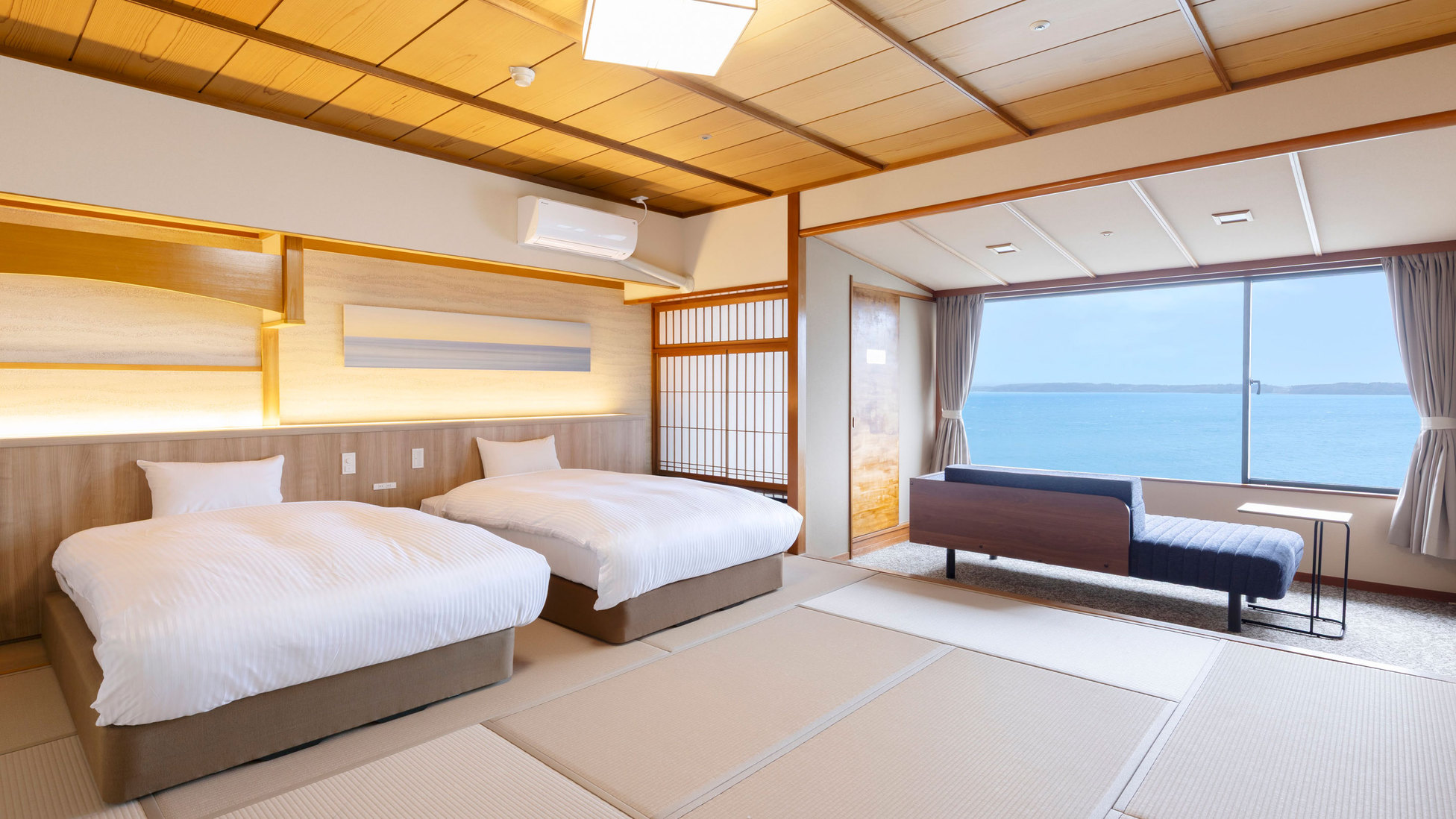 スーぺリア和ベッドツイン 内風呂あり※客室の一例