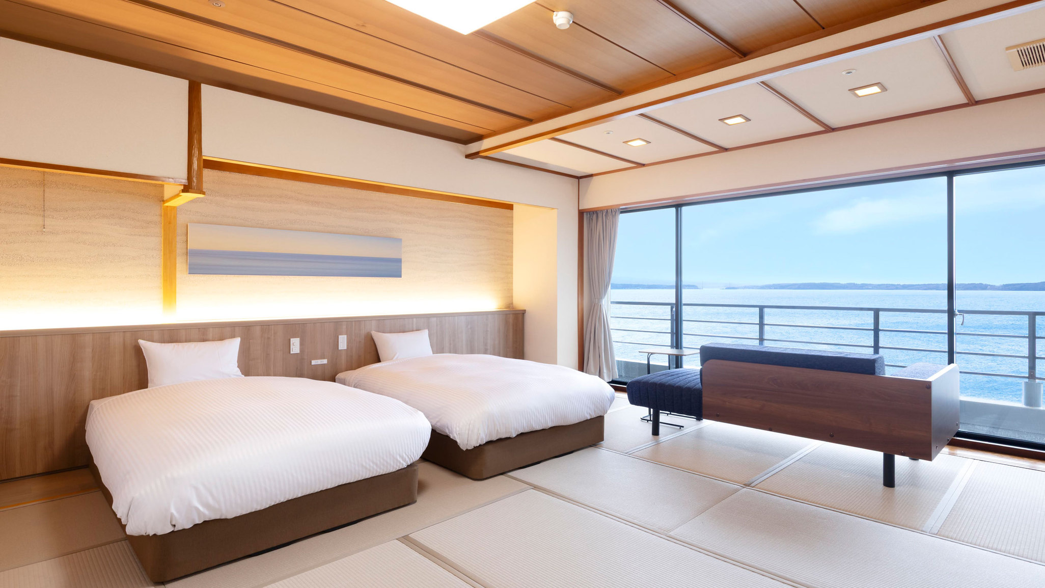 スーぺリア和ベッドツイン4名定員 内風呂あり※客室の一例