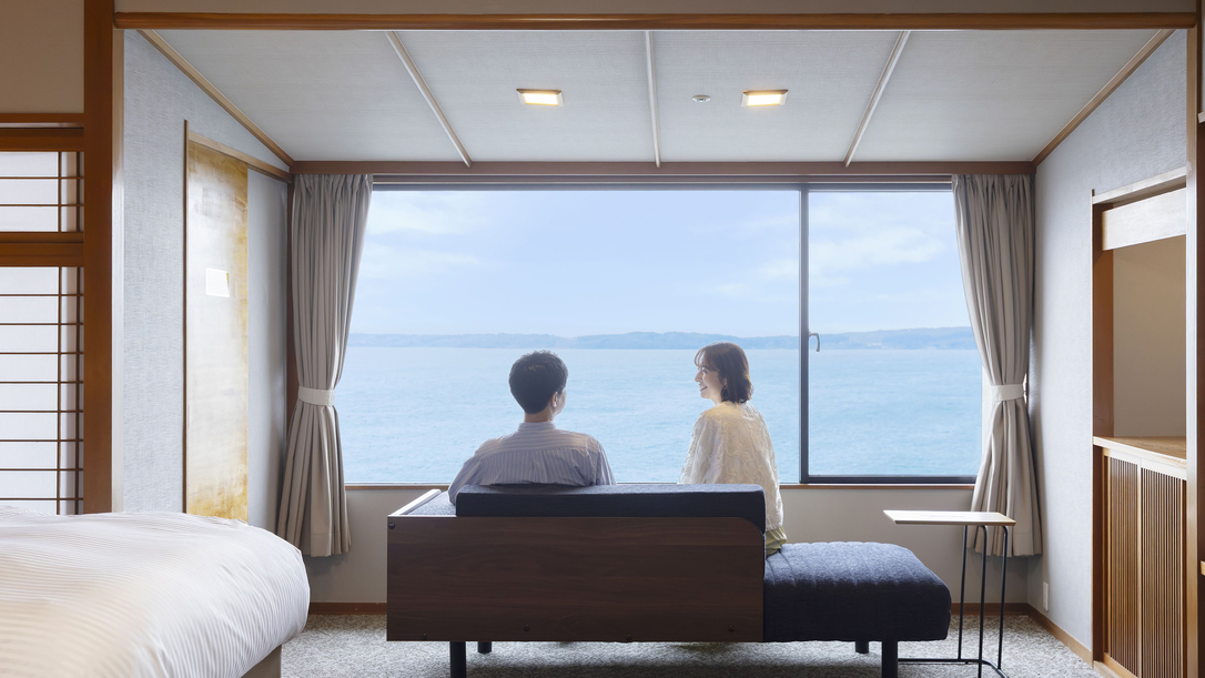 スーぺリア和洋室ツイン 内風呂あり※客室の一例