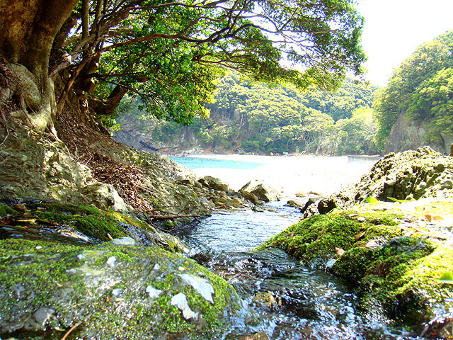 明丸海岸小川