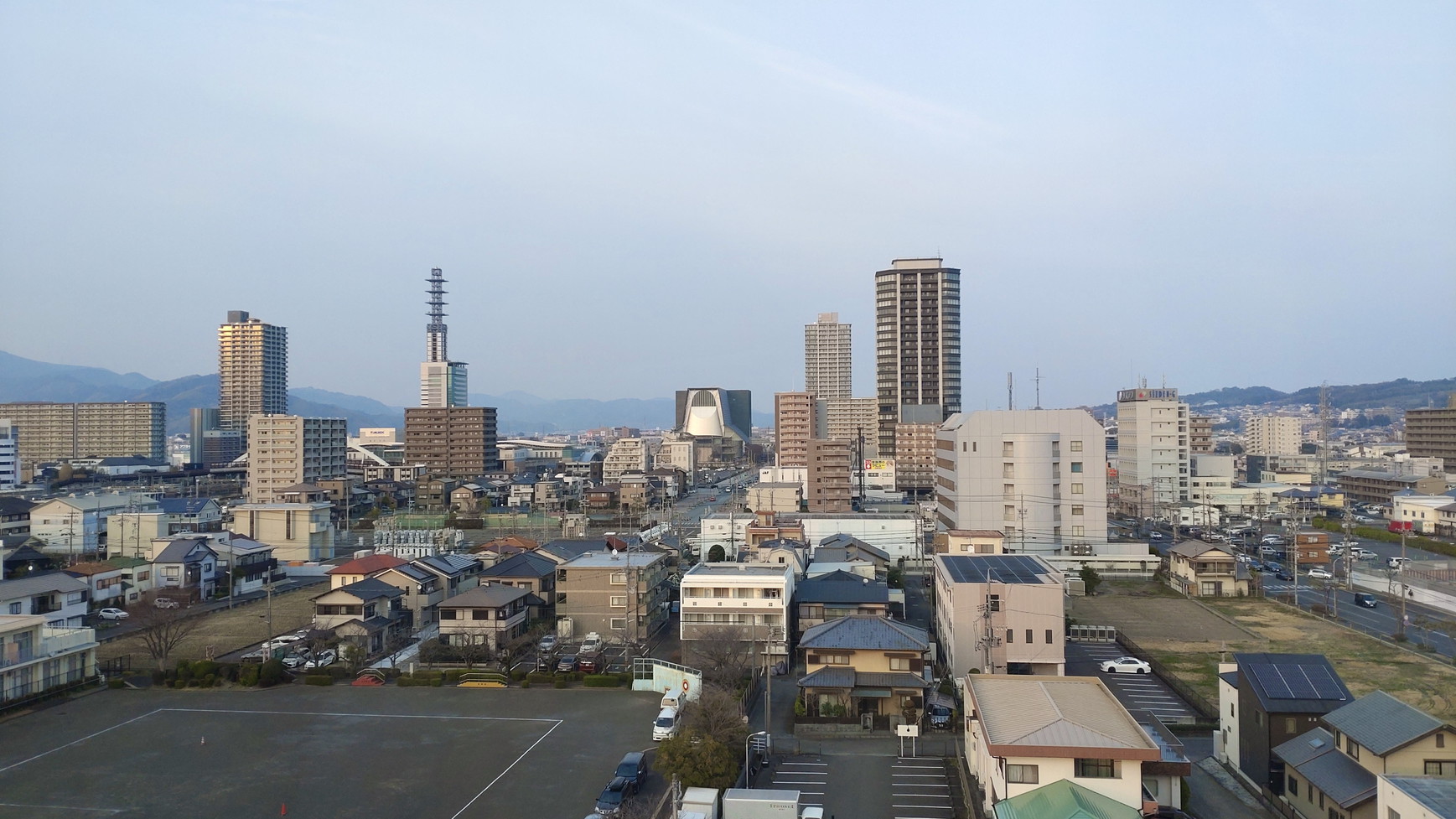 晴れていればお部屋から富士山が見えることも…;！