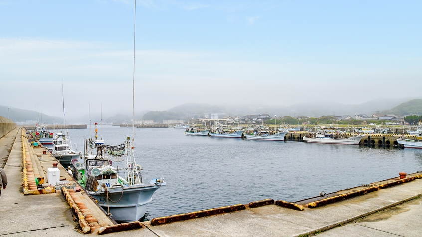 *【勝本港】江戸時代は捕鯨基地として栄えた港町。約700隻の漁船を有する西日本有数の漁業基地に。