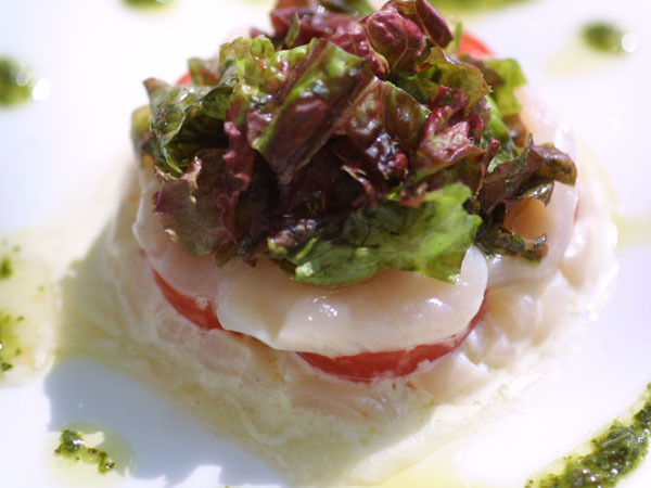 貝柱とトマトのマリネ