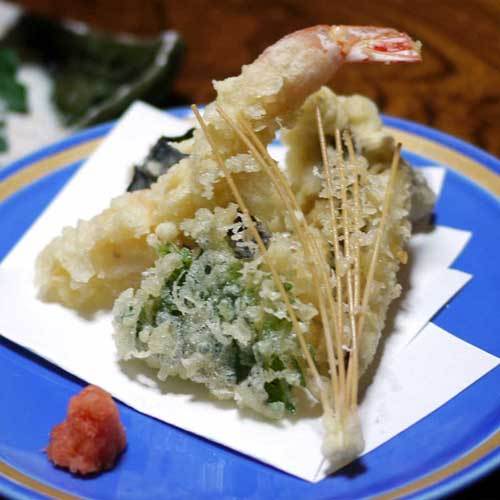 夕食一例（天ぷら）