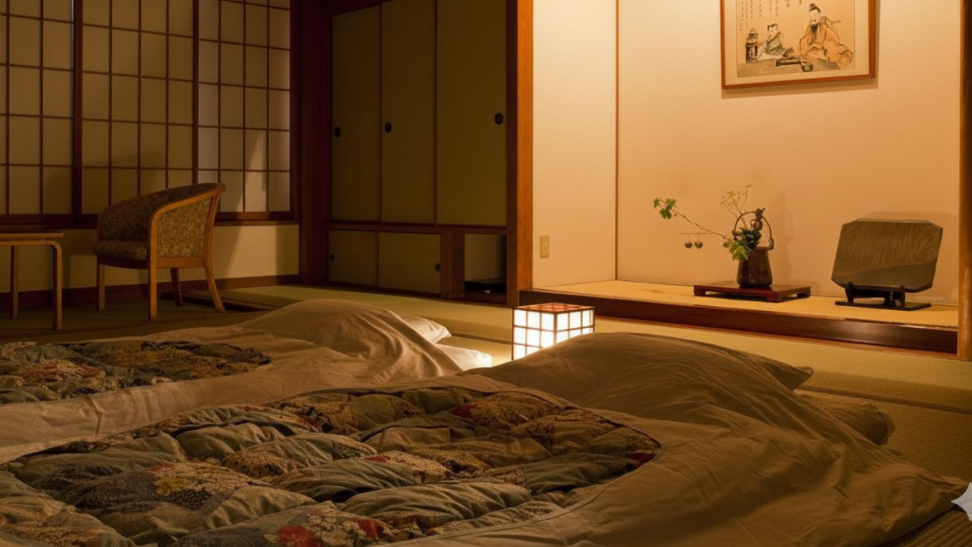 【和室14.5畳】湯郷温泉や山々を一望/禁煙