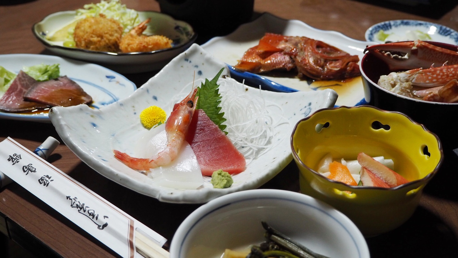 *【食事一例】箱根地産の食材を使用した家庭料理をご賞味ください。