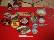三宝うえきの寿司懐石料理の一例です。