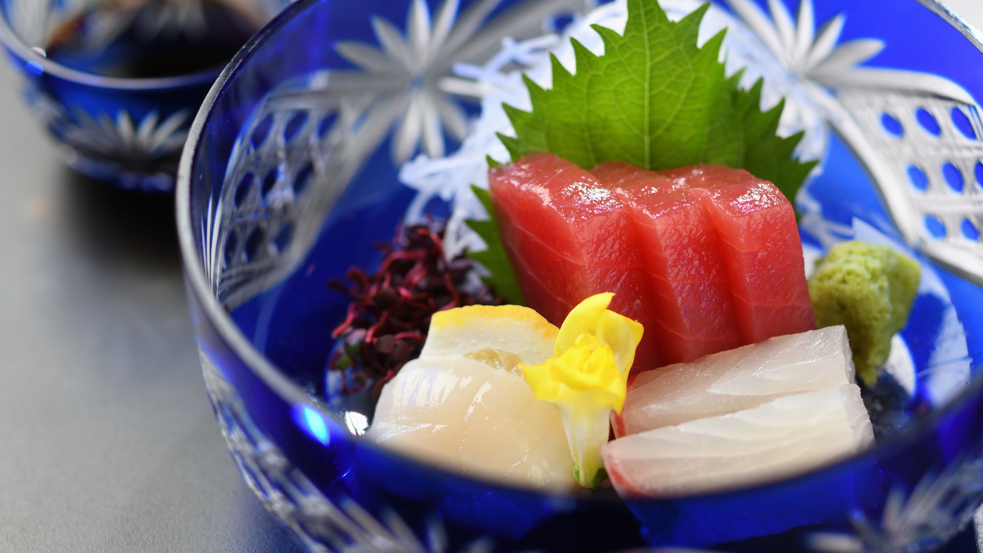 【夕食】料理一例お造り