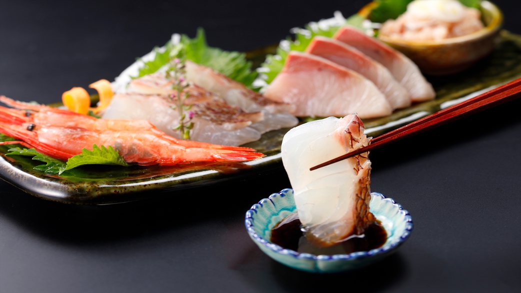 夕食バイキング地魚のお刺身