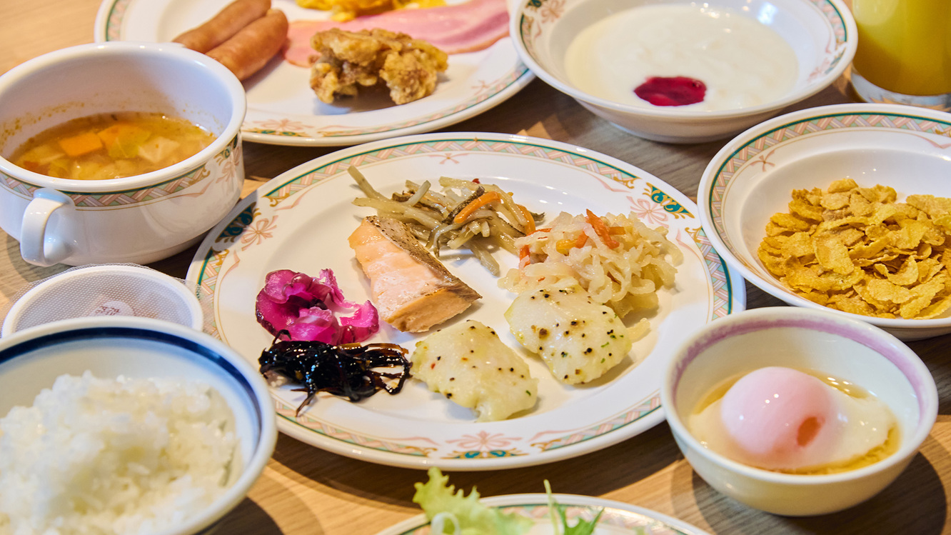 朝食バイキング