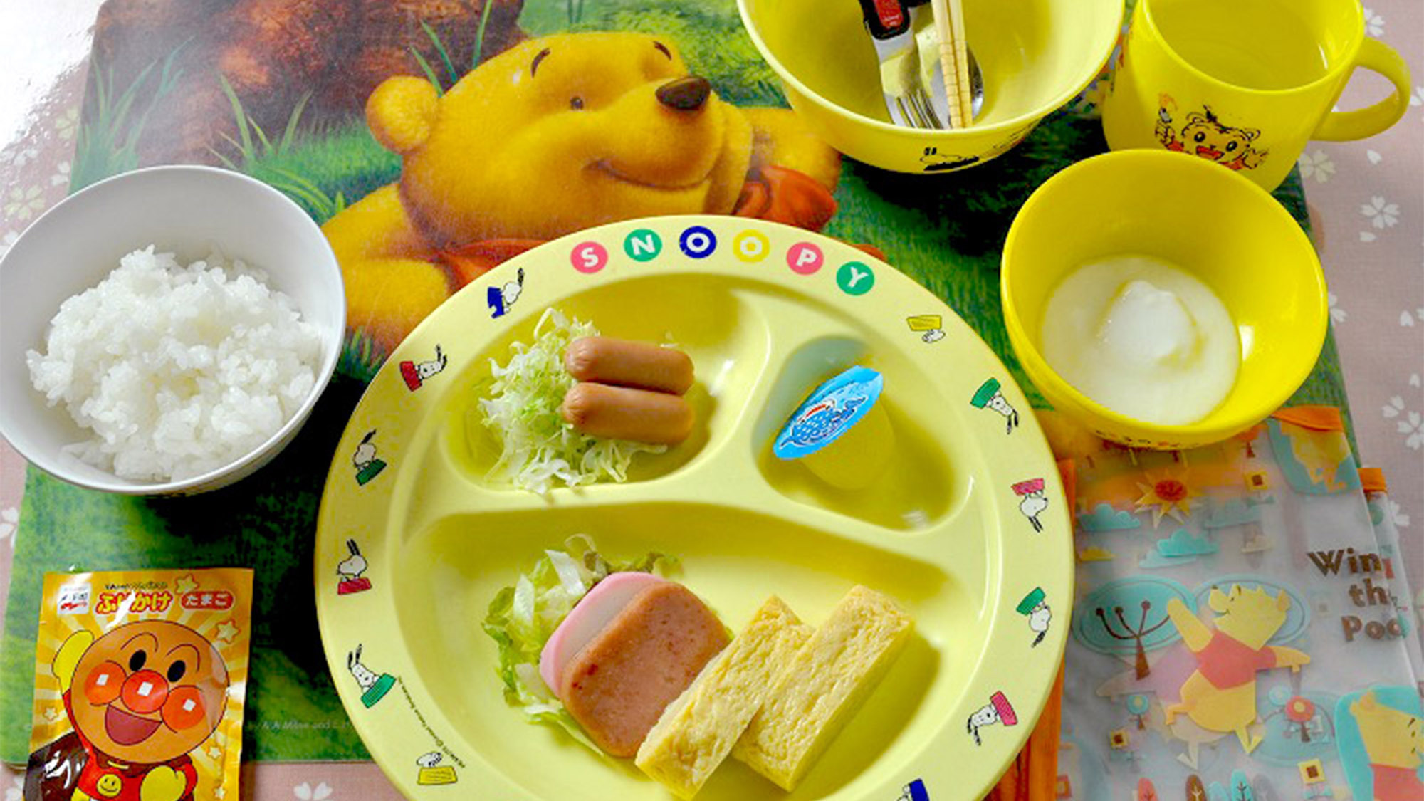 ・【幼児用朝食一例】お子様用の食器でご用意致します
