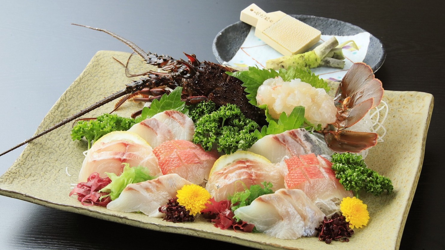【お食事一例】獲れたての伊豆の魚介にこだわる。旬の地魚を召上れ。※イメージ