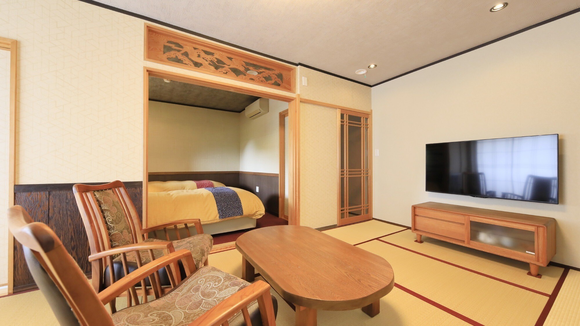 【紫陽花】角部屋でシンプルかつモダンなデザインの落ち着いた和室