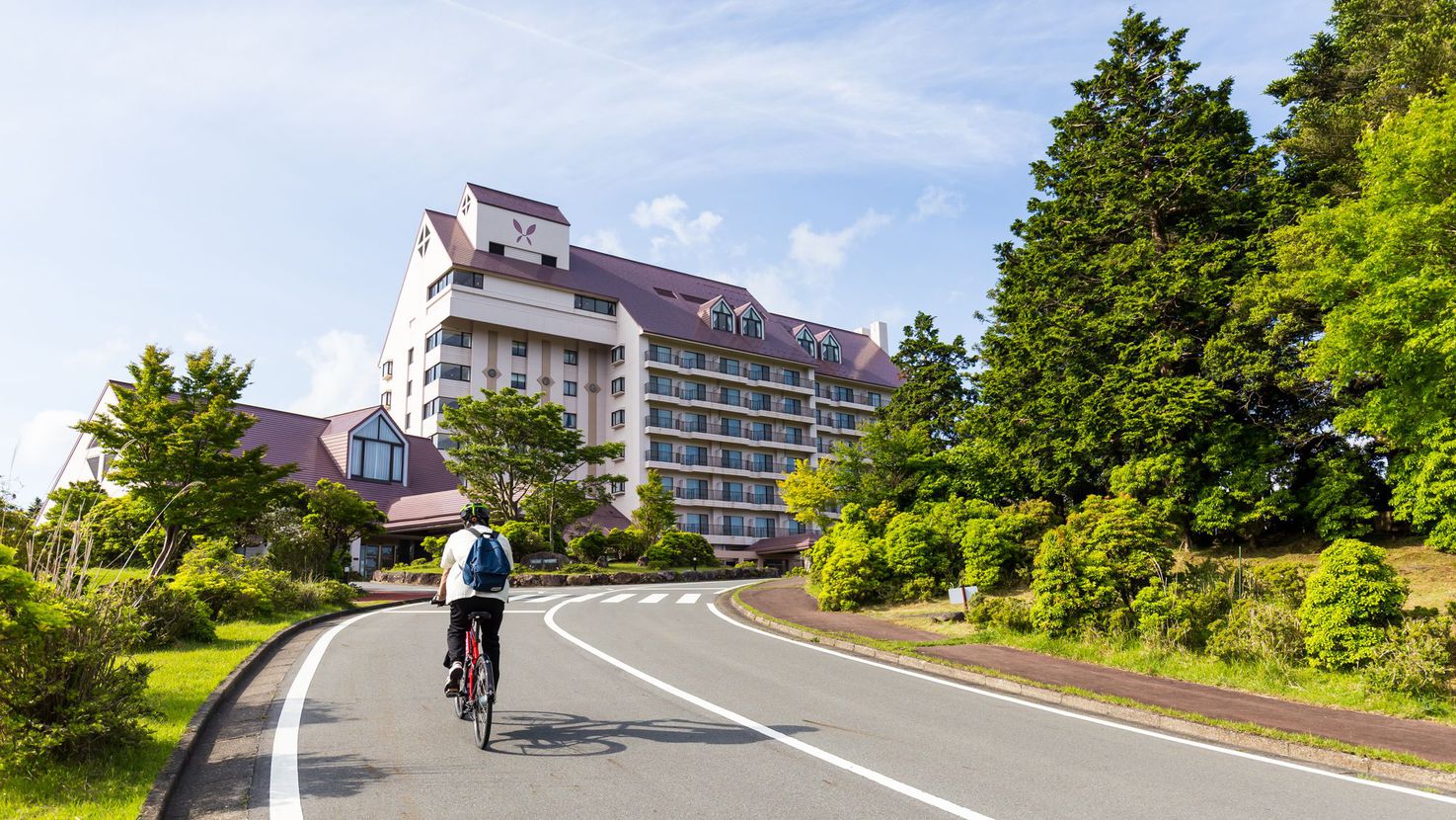 【自転車旅】富士山を眺望できる広大な敷地内をサイクリング♪