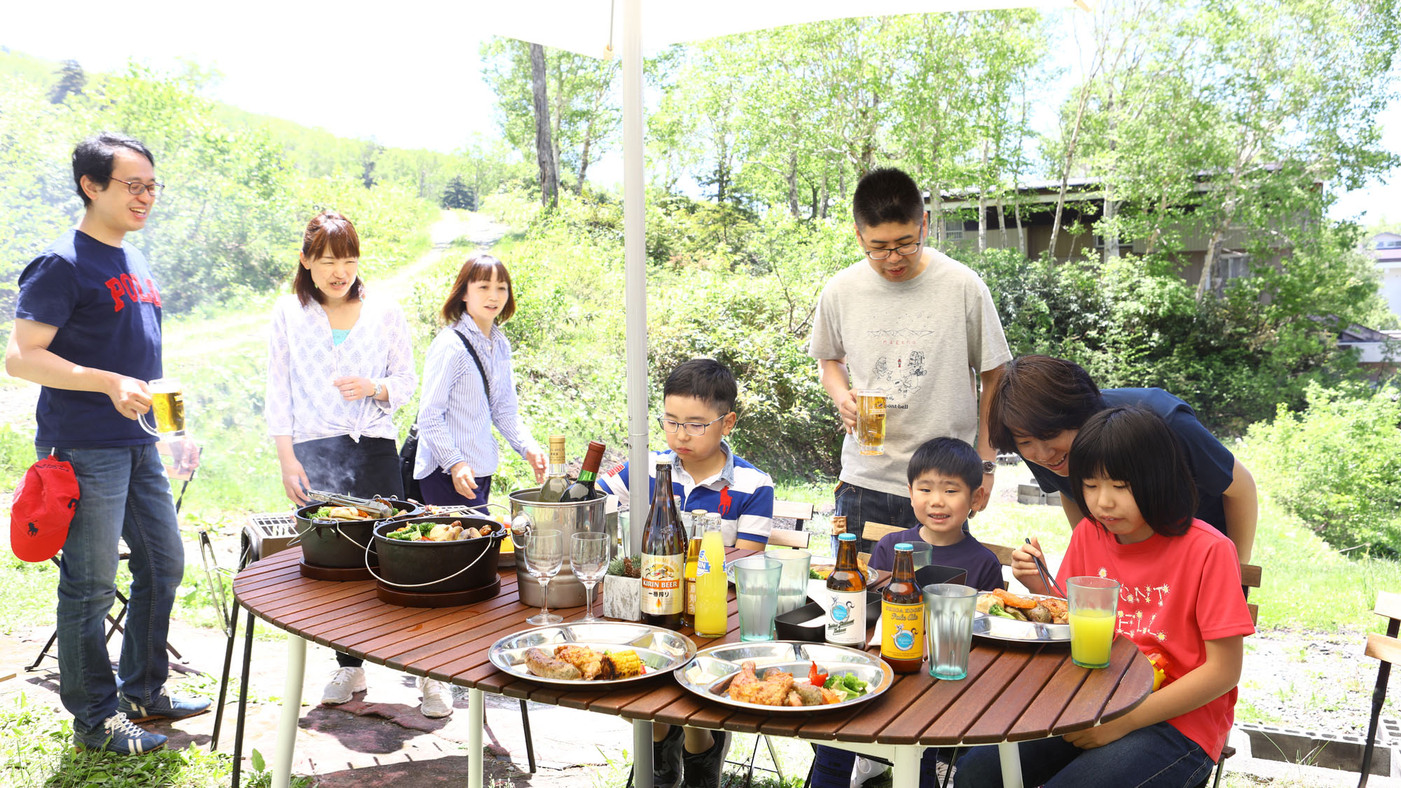 【夏・BBQ】お友達家族でも。盛り上がります！