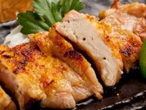 旅籠メニュー一例いわいどり（岩手県南部の銘柄鶏）