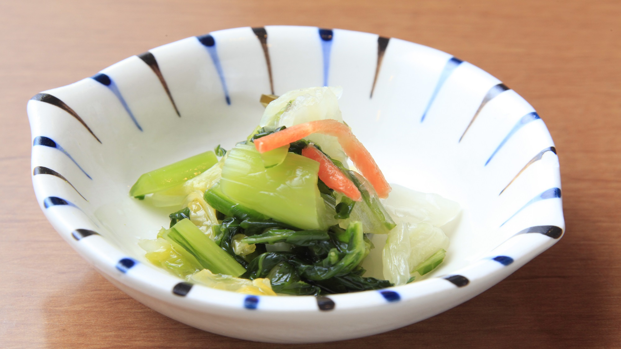 【朝食】野沢菜の漬け物