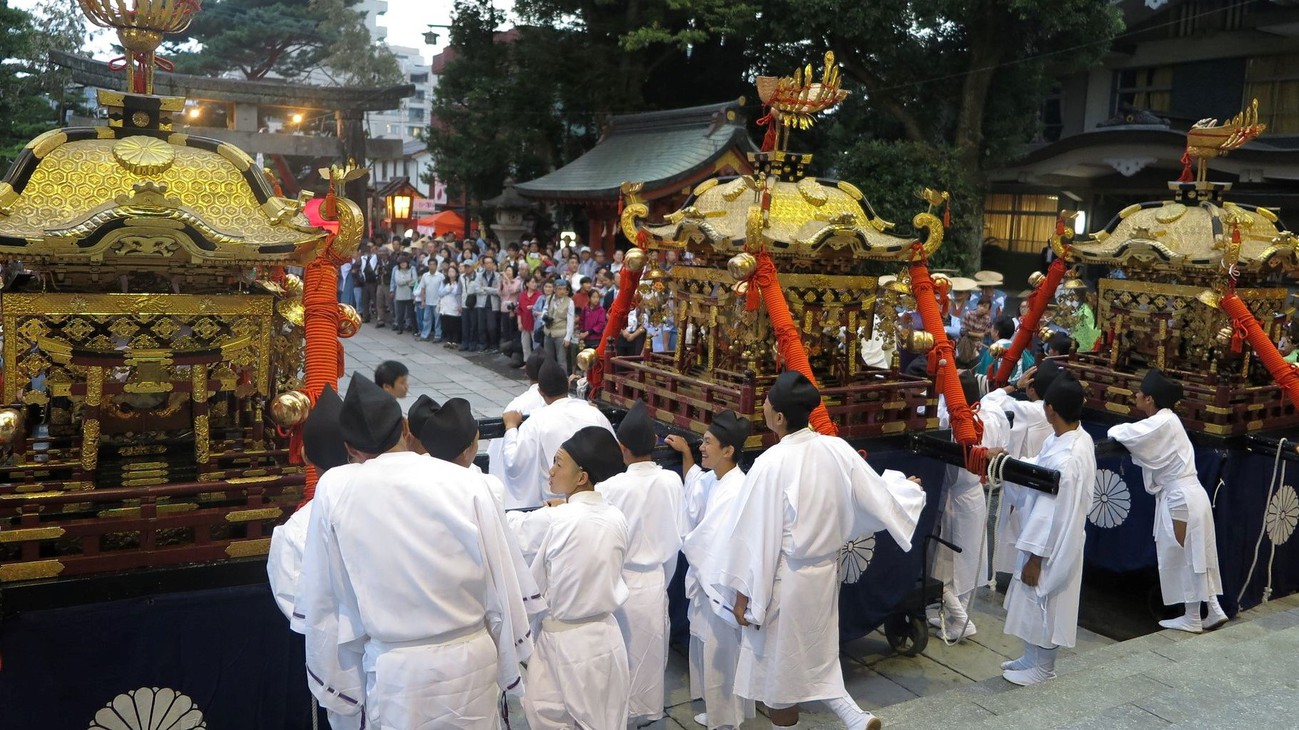 写真提供：熊本県観光連盟伝統を誇る藤崎八旛宮例大祭