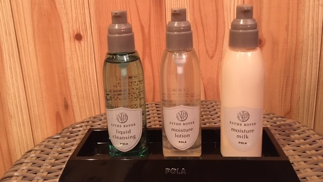 【女性】脱衣所アメニティ(化粧水・乳液・クレンジング）