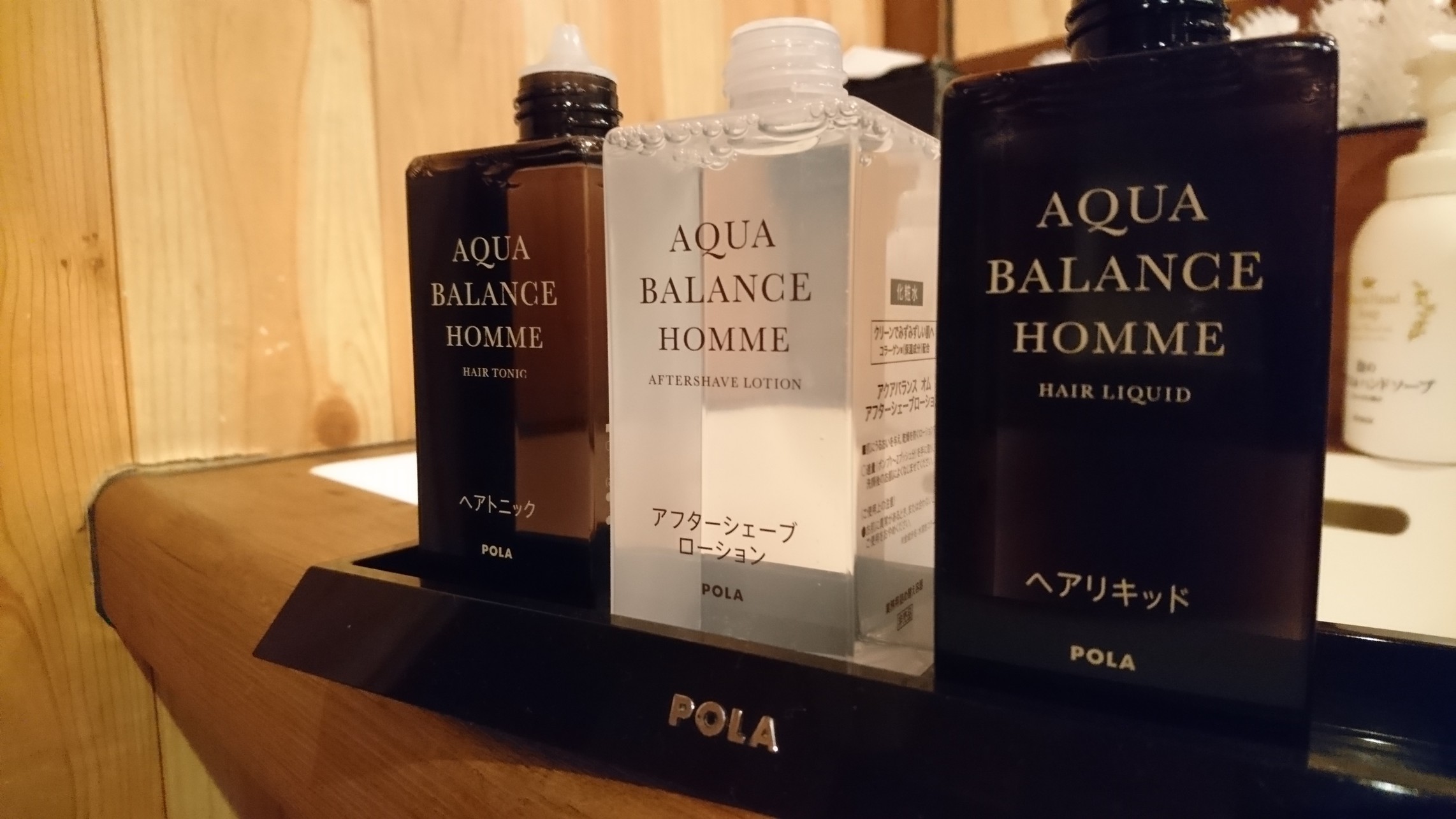 【男性】脱衣所アメニティ(ヘアトニック・ヘアリキッド・セーブローション）