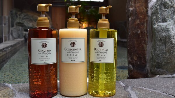 大浴場アメニティシャンプー・コンディショナー・ボディソープ(シャワーブレイク)