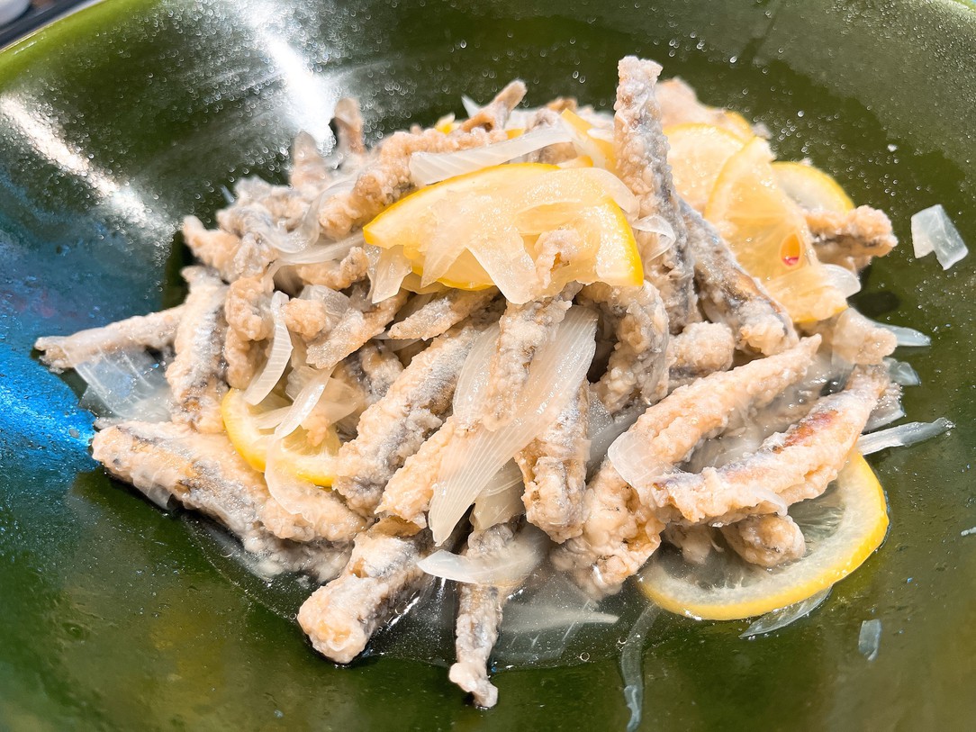小鰯のレモンマリネ