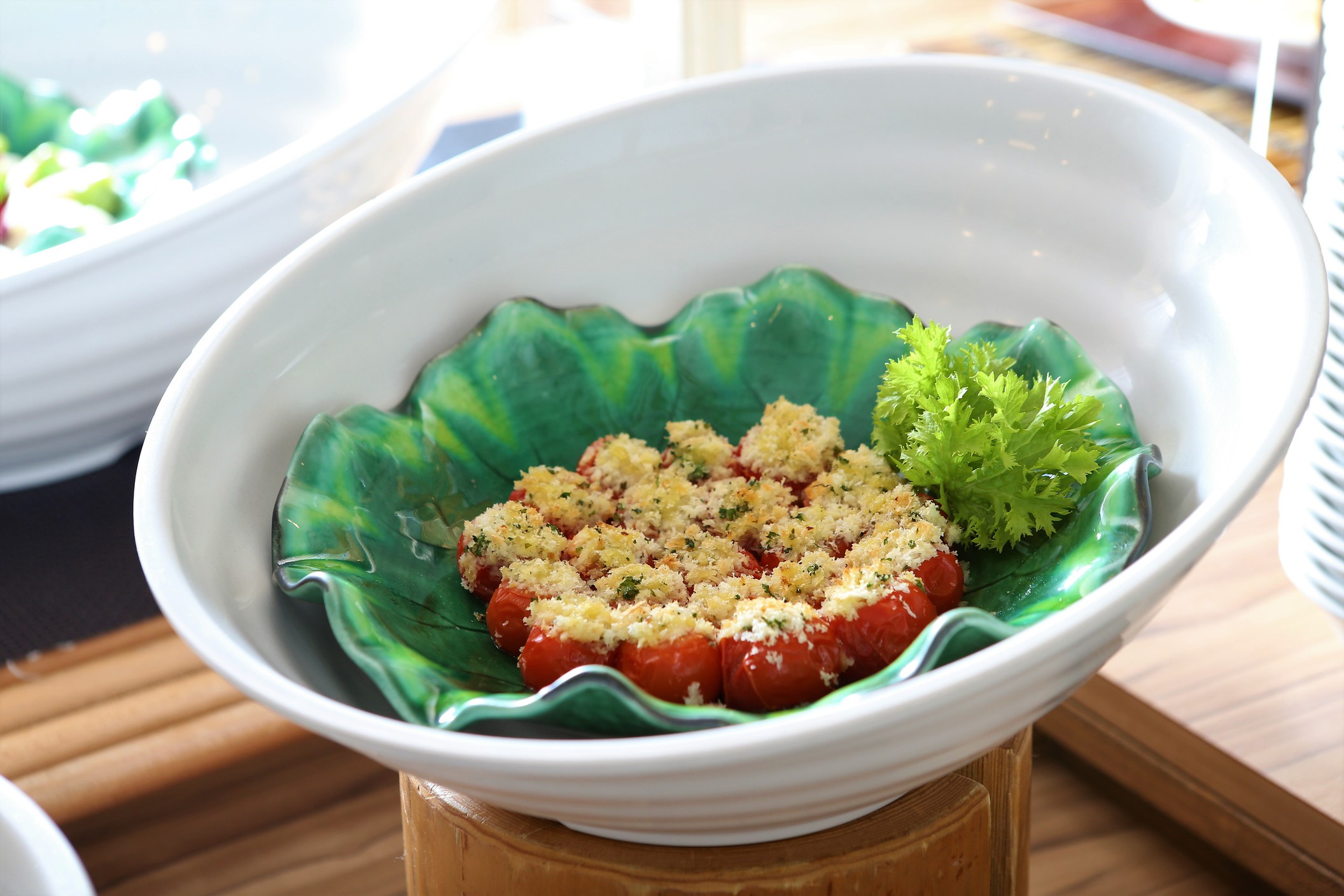 自社栽培の野菜を使った料理