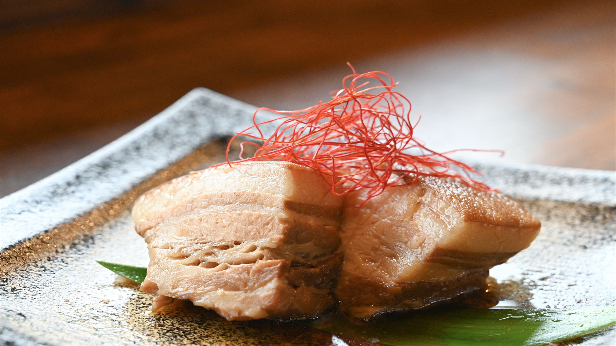 お食事処南風見テラス/ 県産豚のラフテ〜。沖縄県の郷土料理の1つです♪