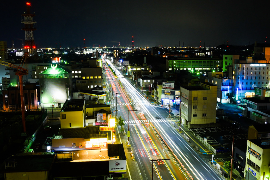 ホテル南側(夜景)