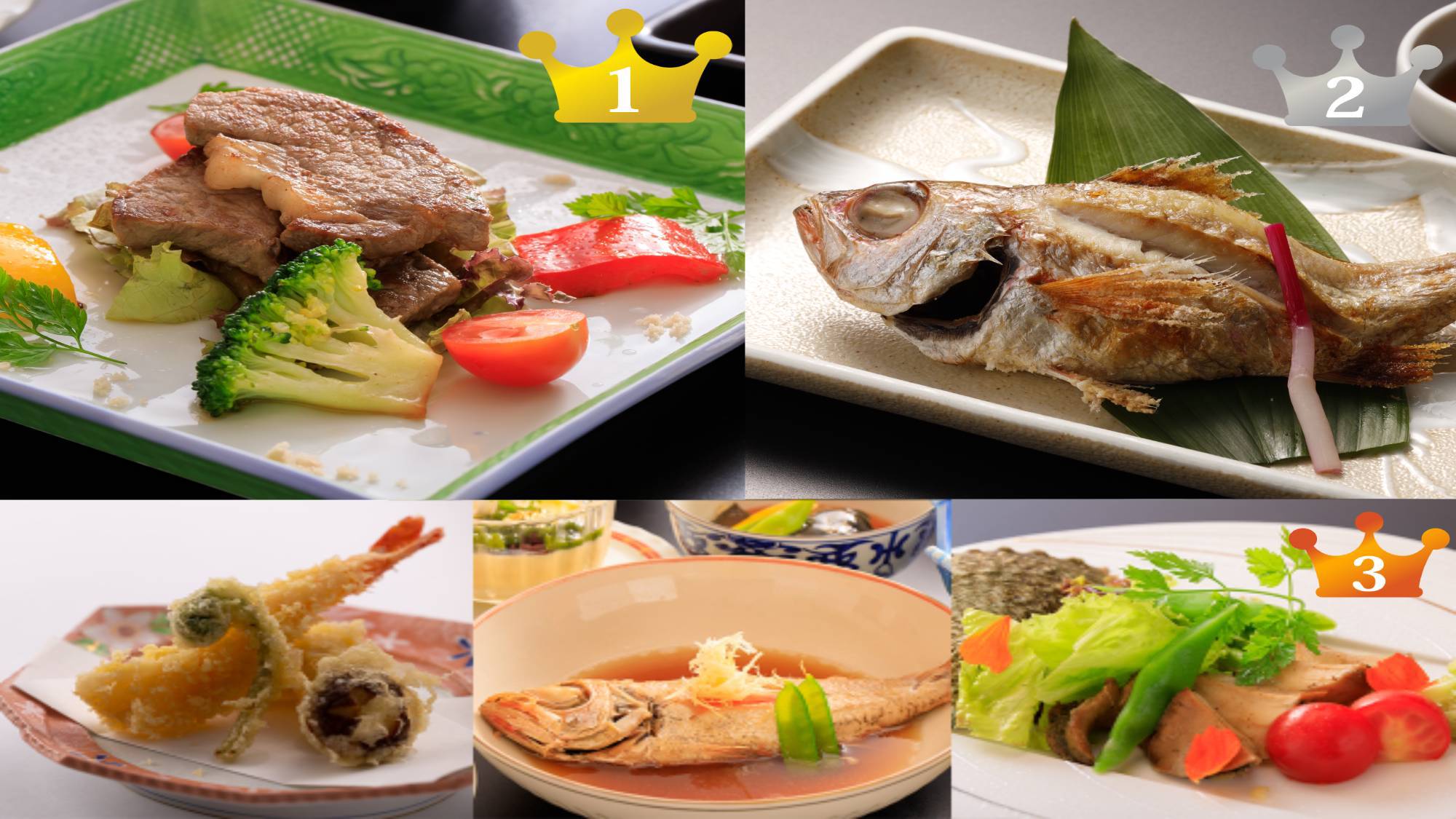 ■一番人気■しまね和牛、のどぐろ、鮑バター焼きなど夕食時その場で選べる一品料理！