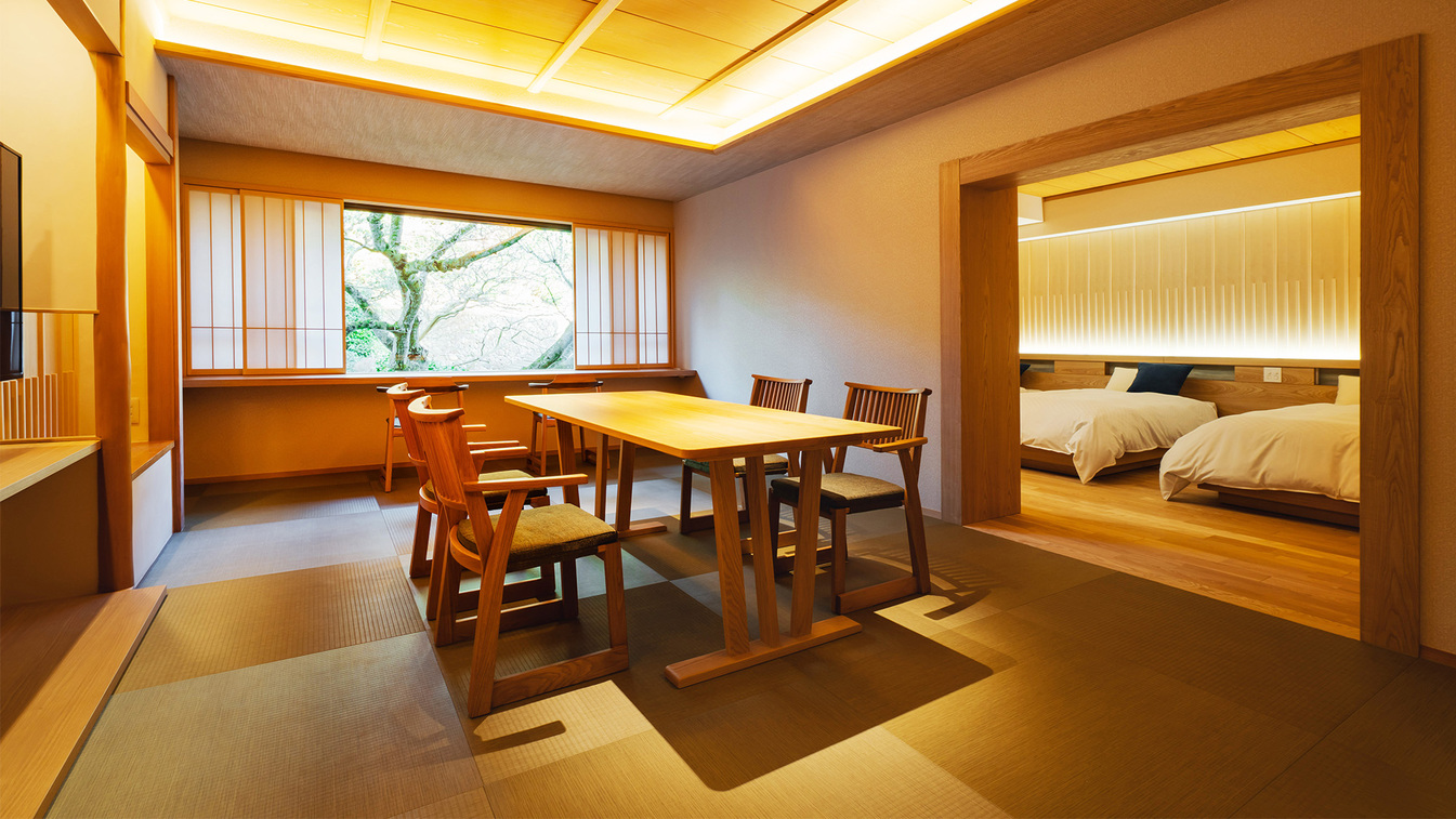 緑庭華・桜恋華・藍風華・紅天華3ベッドタイプのお部屋です。