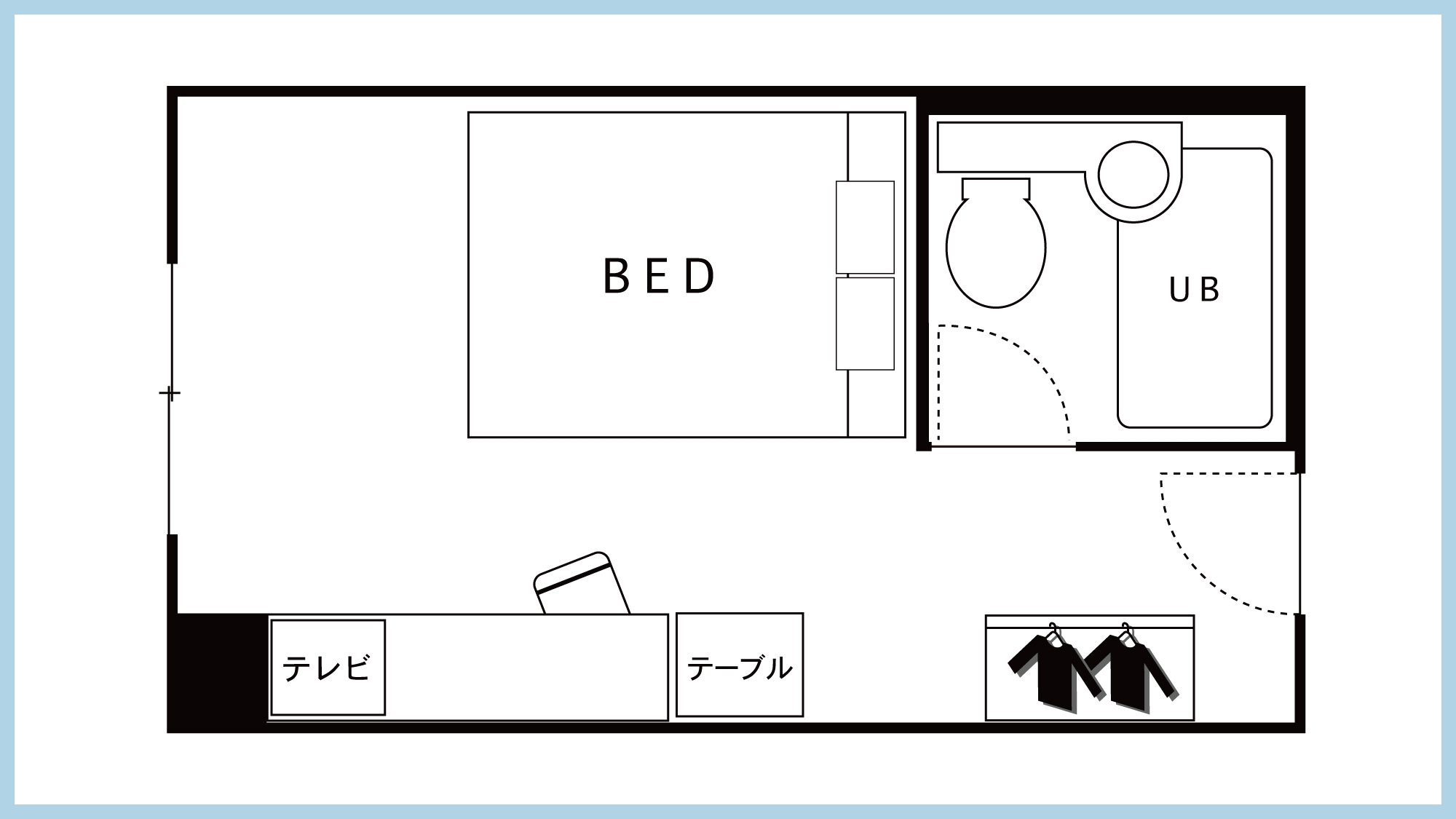 ダブルルーム【間取り】