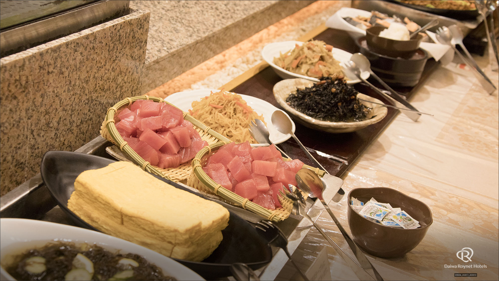 日本海庄や朝食会場