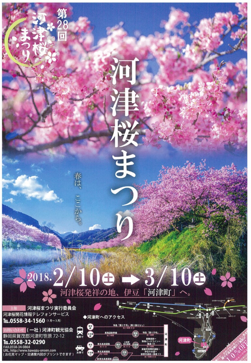 河津桜祭り（2018.2.10〜2018.3.10）