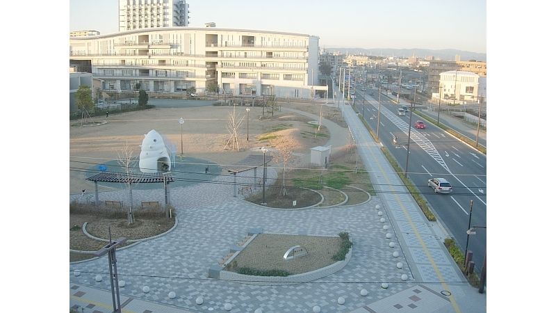 野口公園と静岡文化芸術大学