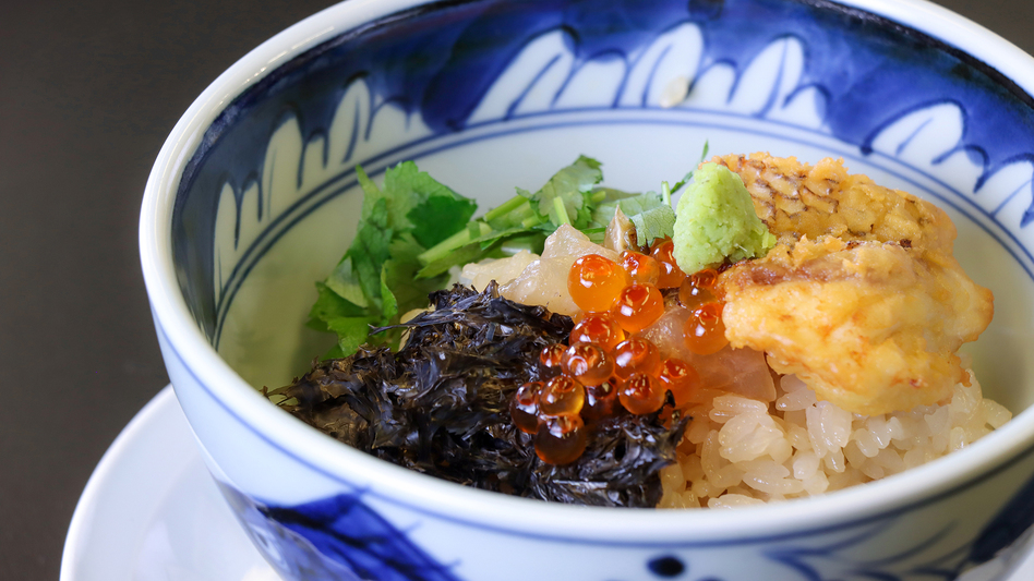 ＃《夕食》鯛茶漬け全国どんぶり選手権グランプリ獲得の「鯛茶漬け」！熱いダシをかけて召し上がれ♪
