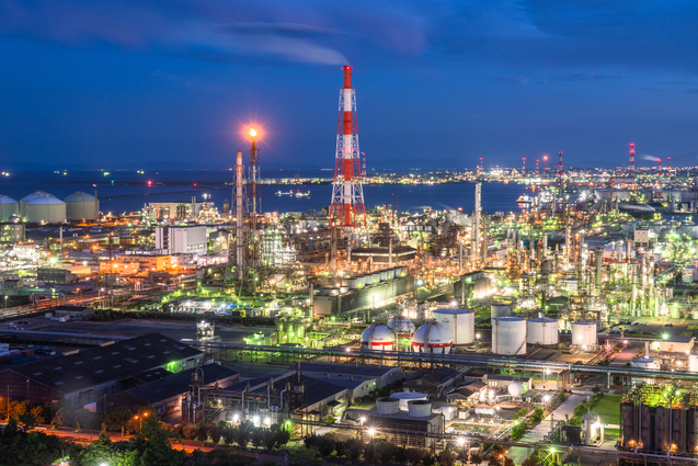 四日市の工場夜景・コンビナート