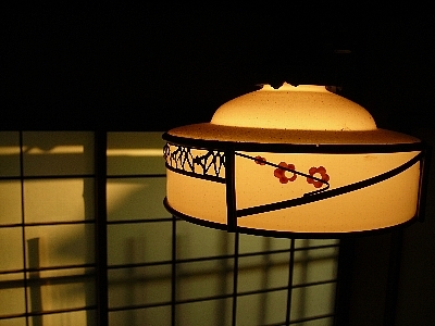 茶室の灯り