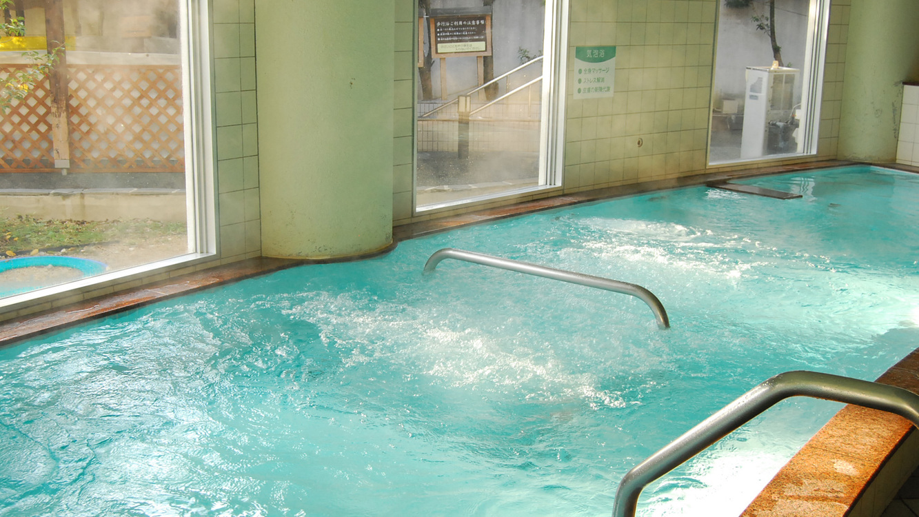 【大浴場/七城温泉ドーム】宿泊者の方は隣接する施設の広々とした大浴場にて温泉を楽しむことができます。