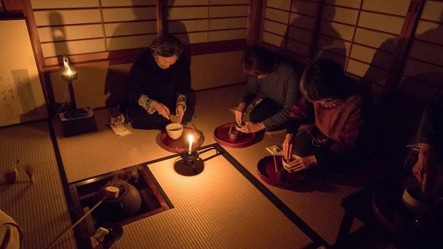 *【お茶会体験】当館の夜咄お茶会体験は多くの方にご満足いただいております。