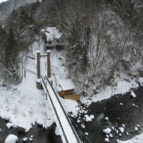 当館周辺の雪景色