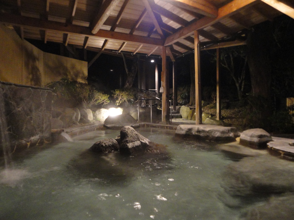 露天風呂夜