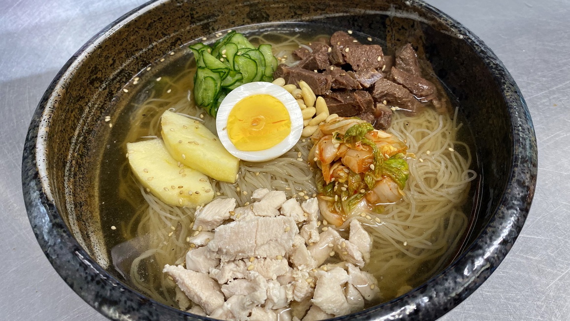 *夕食一例：平壌冷麺【北朝鮮】