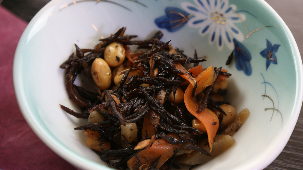 朝食一例ひじきの煮物