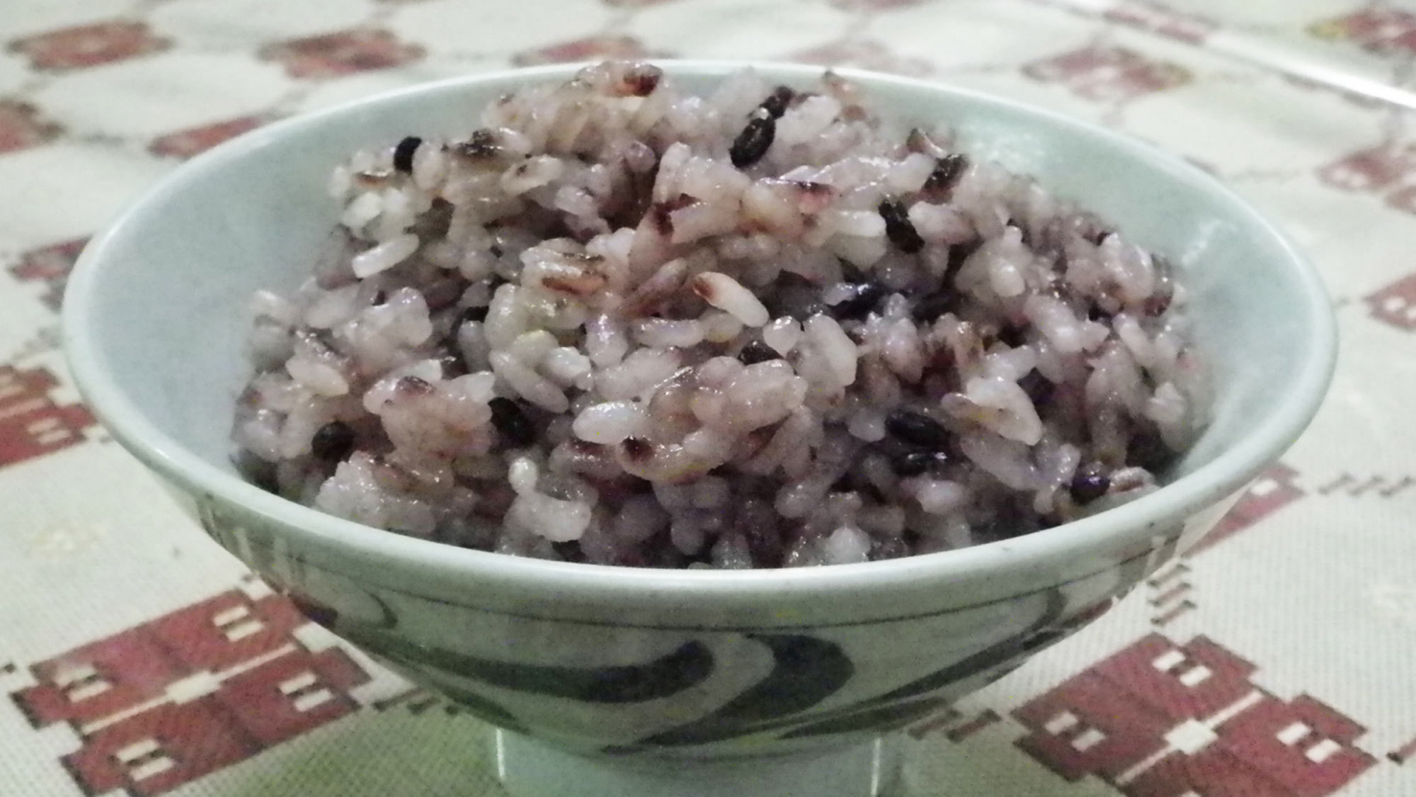 *【夕食一例】八重山古代米