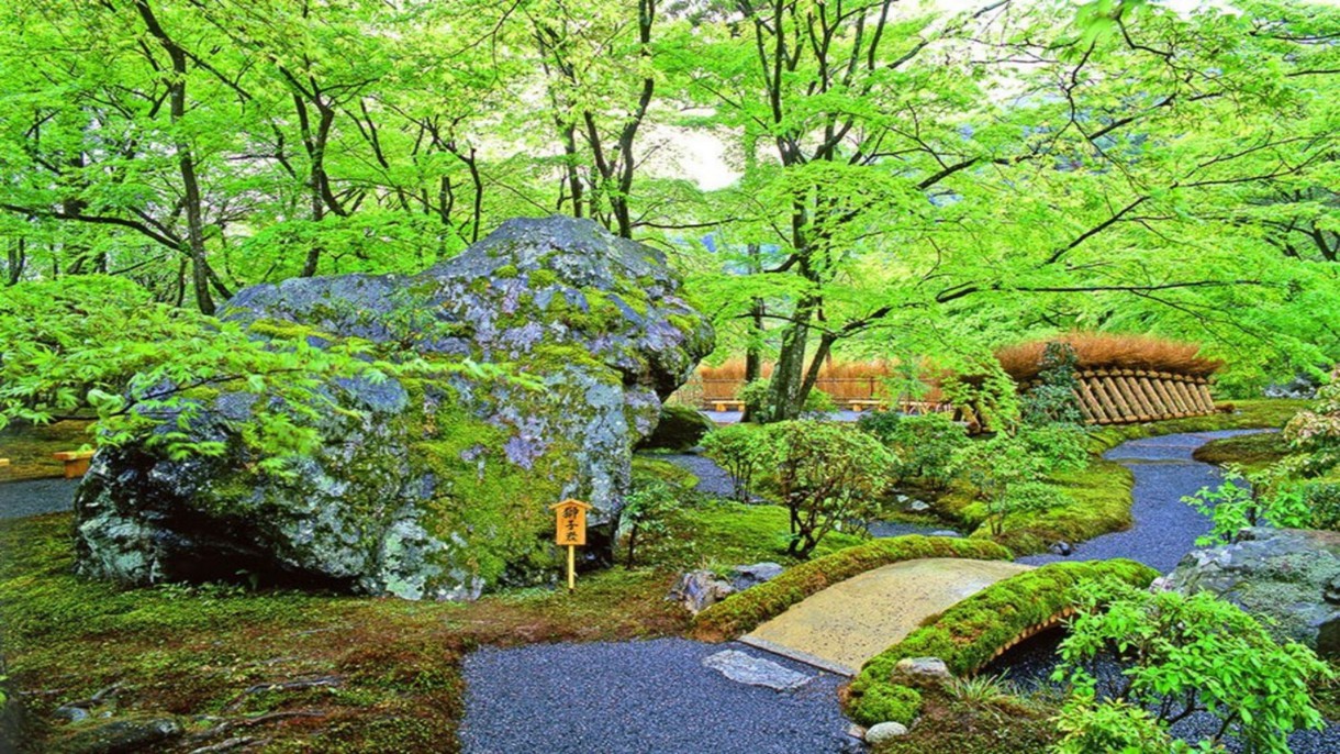 京都を感じる不変の美。宝厳院の庭園。