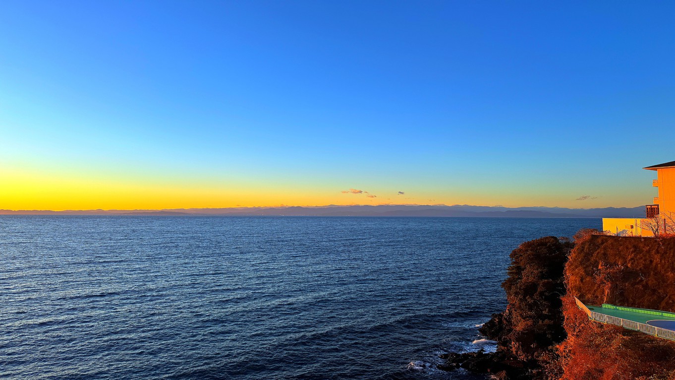 西伊豆（土肥）の夕日（夕陽）