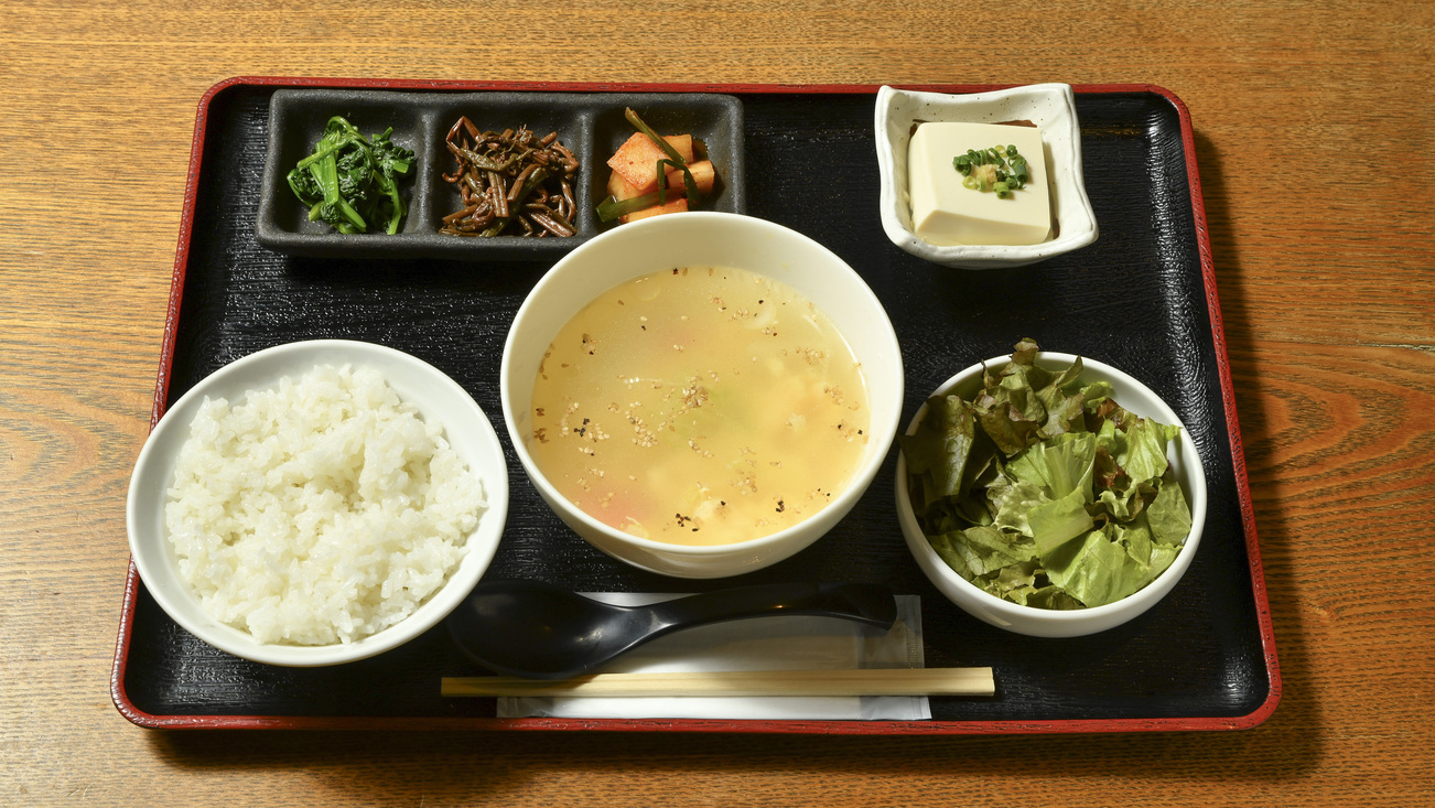 朝食玉子スープ