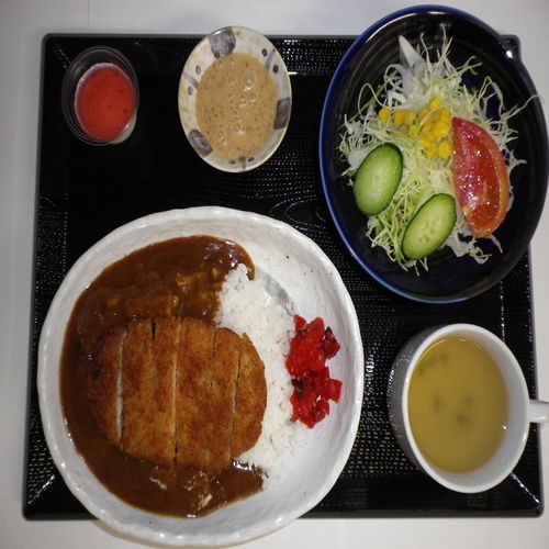 カツカレーセット