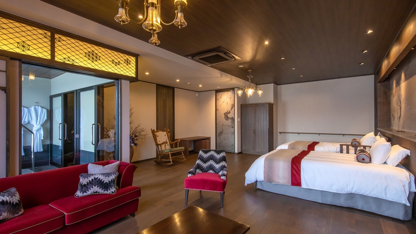 美湖の雫露天風呂付スイート【湖眺望6階】